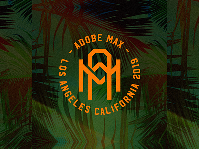 AM for Adobe Max adobe adobemax badge badge logo badgedesign branding design logodesign monogram design monogram logo type typography