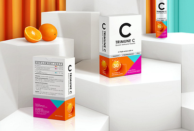 TRIMUNE C Dietary Supplement Packaging | 包 装 设 计 graphic design packaging design supplement vitamin c