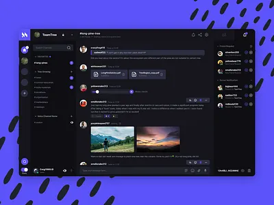 Mumble's main chat room application chat design illustration minimal simple ui uiux ux web app zensite