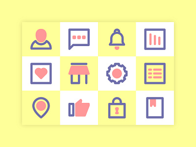 general icon set branding icon icon design icon set icons illustration ui