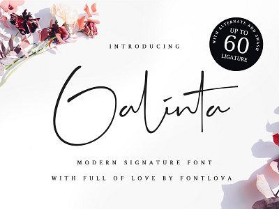 Galinta Signature Free brand brand identity branding agency casual casual game fashion fashion style free font free fonts freebie freebies handlettering handwritten minimalism namecard signature signature font signature fonts typography