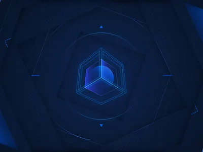 Cube box cube illustration wall