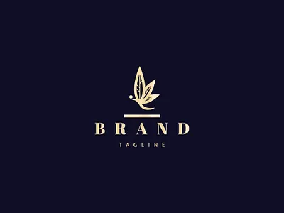 Cannabis ButterFly brand branding design fly logo nature umuarus vector