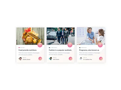 Post Grid Element - 1 for Web Templates elements post grid uidesign uidesigns