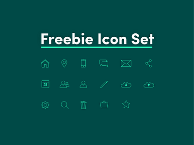 Freebie Icon set adobe illustrator art clean design emondo icon set icons illustrator line art minimal ui vector