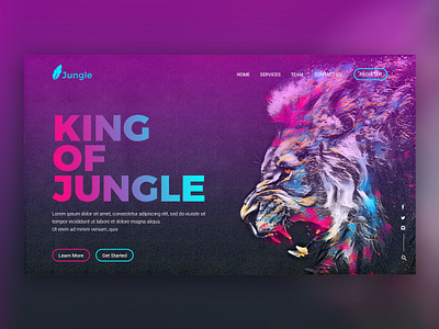 King of Jungle Header Exploration 2020 agency app ui clean ui creative design dashbaord exploration header exploration illustration landing page simple design ui uidesign uiux ux vector web design webdesign website