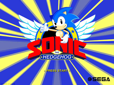 Untitled SatAM: Title Screen animation cartoon satam sonic sonic the hedgehog ui design video game