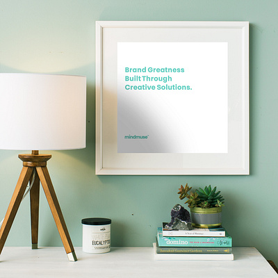 MindMuse random shot advertising agency books branding branding agency design minimal minimalism mock up mockup mockups modern poster qoute simple typography wall