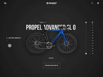 Electric Cycle Landing Page Interaction adobexd cycle cycle interaction cycles dark details ecommerce interaction design microinteraction online shopping options uiux user experience userinterface webpagedesign