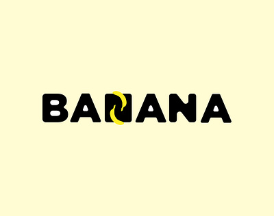 Banana Minimal Logo Design app branding design icon illustration illustrator logo typography ui design web