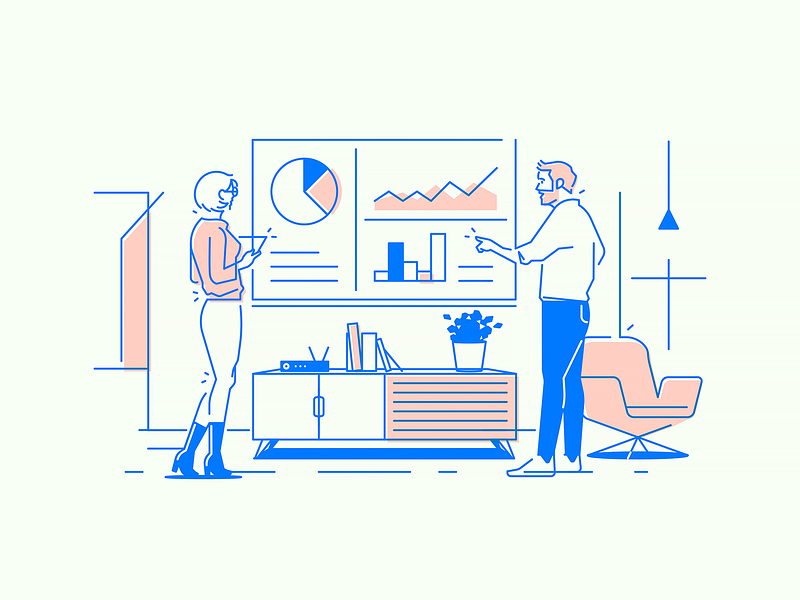 Office App #4 app illustration lounge meeting office startup work