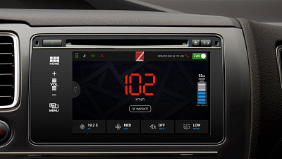 Car Interface Control car car console cardashboard console dashboard illustration minimal ui