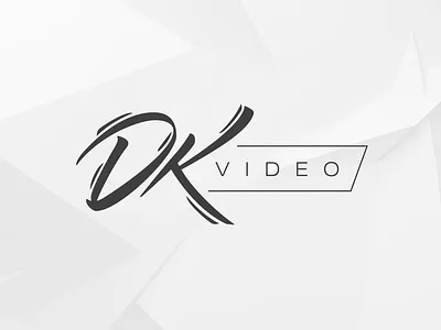 DKvideo Logotype brush lettering lettering logo logotype
