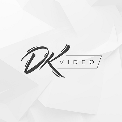 DKvideo Logotype brush lettering lettering logo logotype