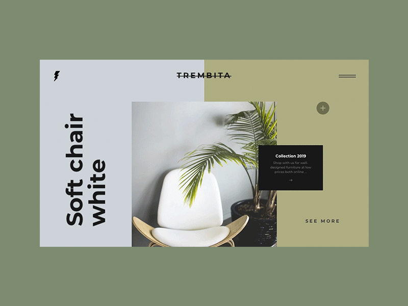 Trembita concept layout motion principle sketch ui ux web webdesign