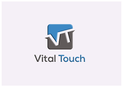 Vital Touch Logo banding design bbaria design brahmanbaria brahmanbaria design business logo logo logo design unique design unique logo design v letter vt vt letter logo vt logo