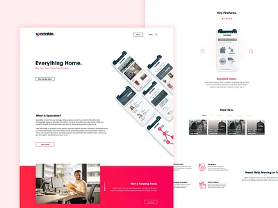 Property Portal Landing Page landing page online portal property ui ui design web design webdesign website website design