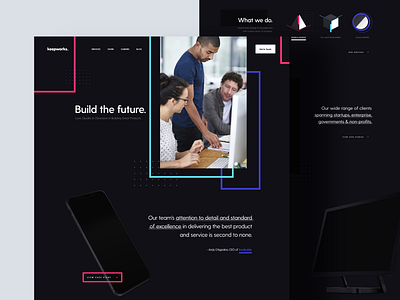 Keepworks website agency digital homepage ui ux website