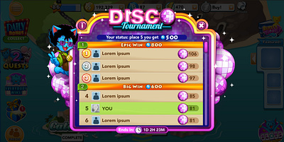 Bingo Disco tournament