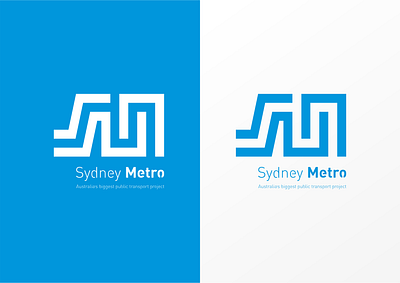 Sydney Metro design icon illustration logo typography