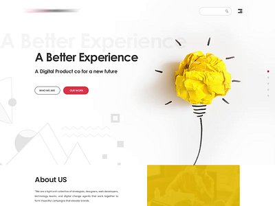 Website Landing Page - Creative agency after effects animation branding agency creative design dribbble gradients interface landing page master creationz modern product trending website yellow