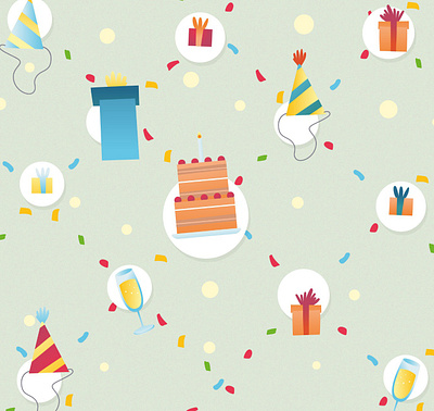 party pattern birthday design illustration illustrator party pattern vector