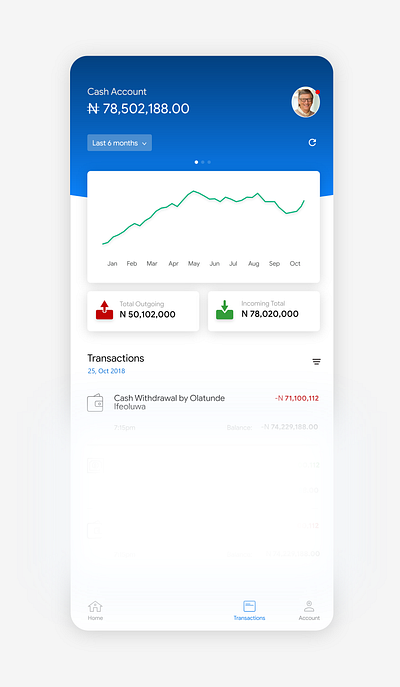 transactions page cards clean design finance illustrator minimalist transactions xd