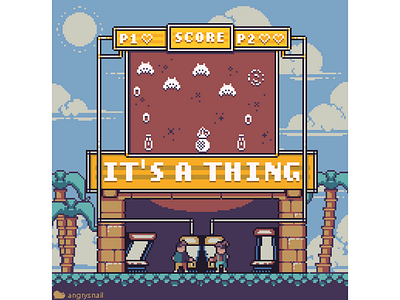 An artwork for Fanta's prootional campaign on Instagram 16bit 8bit artwork environment design game art game design gameart illustration pixel pixelart promo
