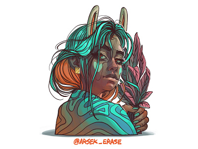 Autumn apple arsek erase art autumn autumn leaves blue design erase girl graffiti green illustration logo love typography yellow