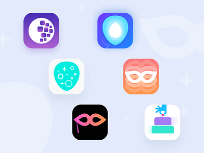 Party organisation appicon concepts appicon balloon cake cherry discoball egg hand mask party stars