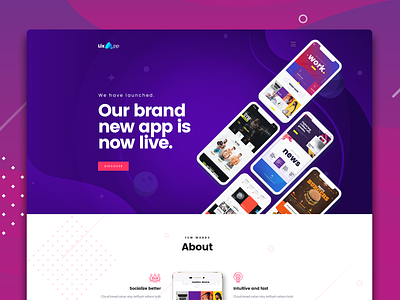 Lix App - PSD Template app app design application lix project psd showcase template