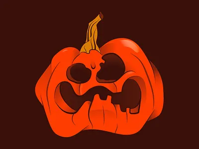 Pumpkinator food illustrator ilustration pumpkin vector