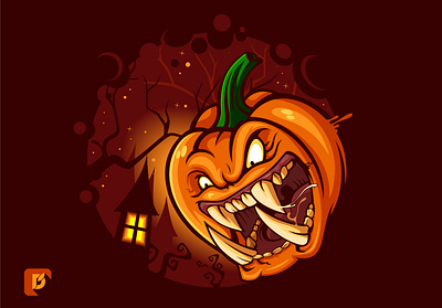 Halloween Pumpkin cartoon halloween halloween character holyday illustration mascot monster pumpkin scary spooky vector vegetable