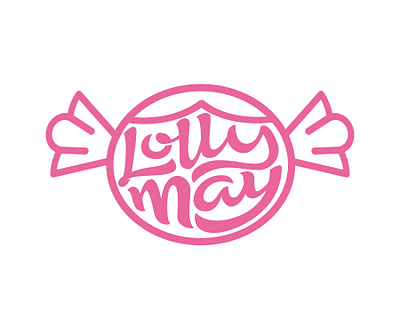 Lolly May candy clientwork digitalart hand drawn hand drawn type handlettering lettering logo logo designer logotype logotype designer procreate sweets typography