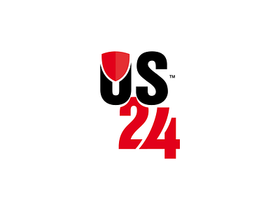 US 24 Logo battik brand brand identity branding branding design business colors corporate branding corporate identity design idea identity logo logodesign love red simple