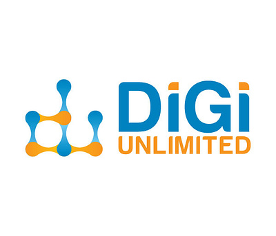 Digi Unlimited branding design digital logo vector