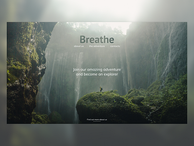 Breathe design figma minimalism ui ux web web design webdesign website website design