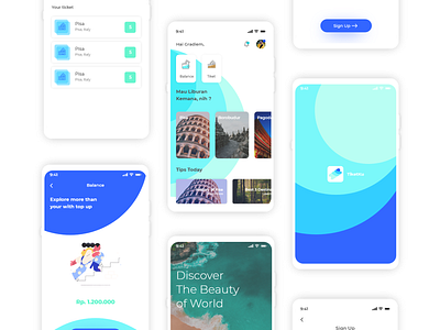 Tiketku Apps android simple tickets tour travel ui uiux ux