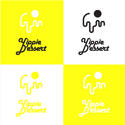 Yippie Dessert Logo brand identity branding branding design logo logo branding logo design logo design branding