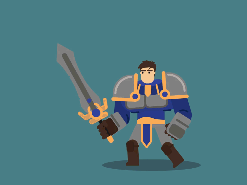 Garen Loop Animation 2d art 2danimation after effects aftereffects animation illustration league of legends motion design motiongraphics