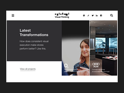 Visual Thinking Exploration animation branding design experience flat minimal retail shopping typography ui visual design web website