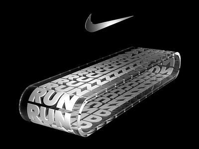 Unofficial kinetic poster for @nike art c4d cinema4d design graphicdesign illustration kinetictype kinetictypography nike text type typography