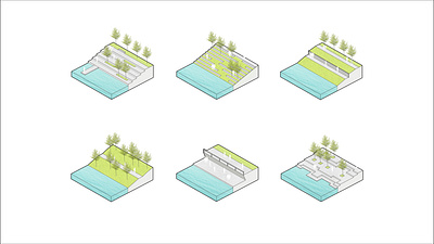 Landscape Axonometric Diagram axonometric diagram graphic design illustration landscape design