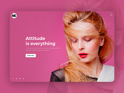 Creative One Page HTML Template creative creative design layout minimal site ui ui design uiux uiuxdesign web web design website website concept website design