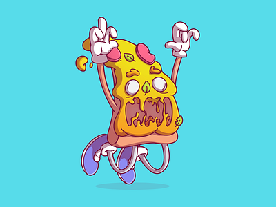 Vectober Day 24 - Pizza brazil campinas character color cool dribbble flat fun illustration italy sao paulo thunder rockets vectober2019 vector