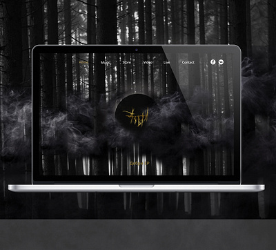 Music band landing/ сайт музыкальной группы design logo web website