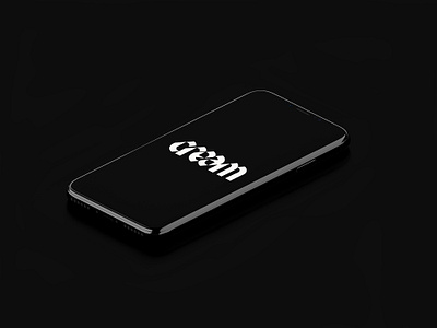 Cream App 2d app black clean design digital design minimal ui ui design uxui