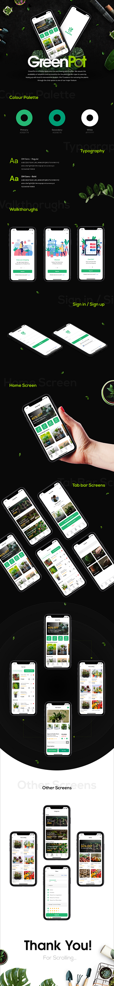 IOS App for GreenPot app design design ios app mobile mobile app mobile app design mobile ui ui uidesign uiux