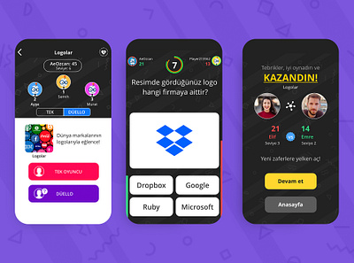 Quiz Game Design design dribbble game mobile app mobile ui quiz app ui ui design