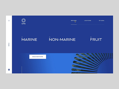 DPS — Submenu Animation animation blue corporate design gradient navigation submenu ui ux web design website